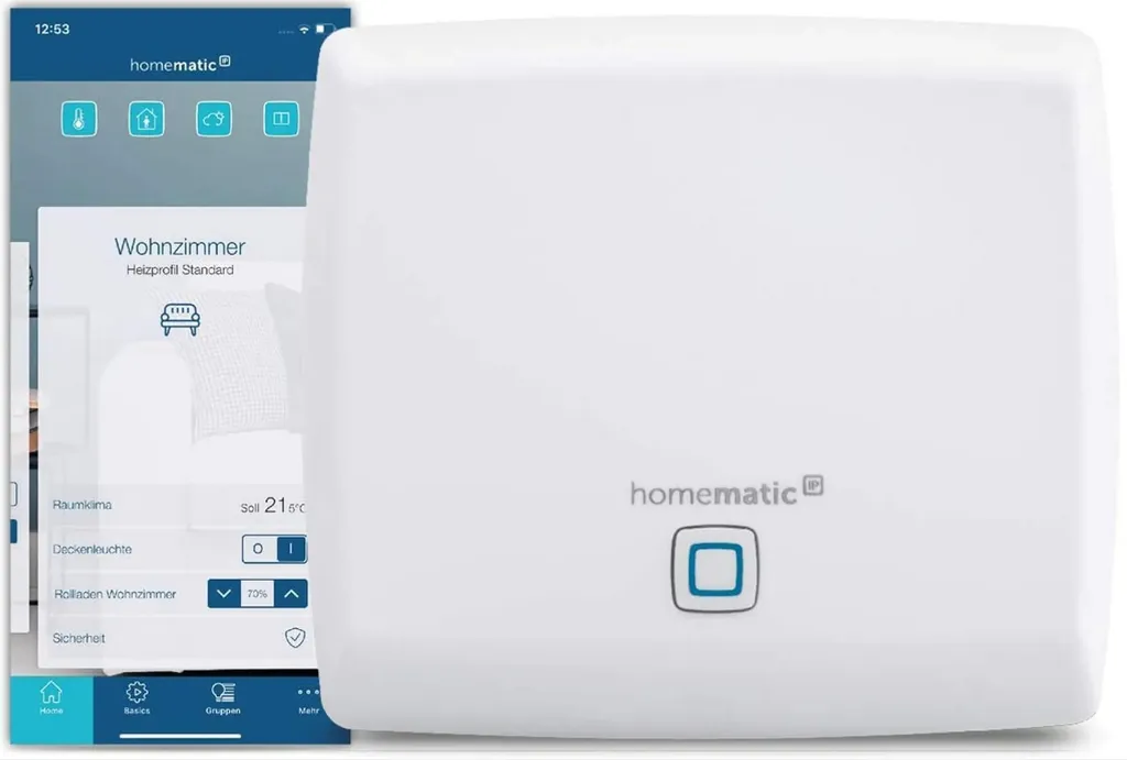 Homematic IP HMIP-HAP Point d'Accès Centrale Smart Home Domotique Blanche - 37