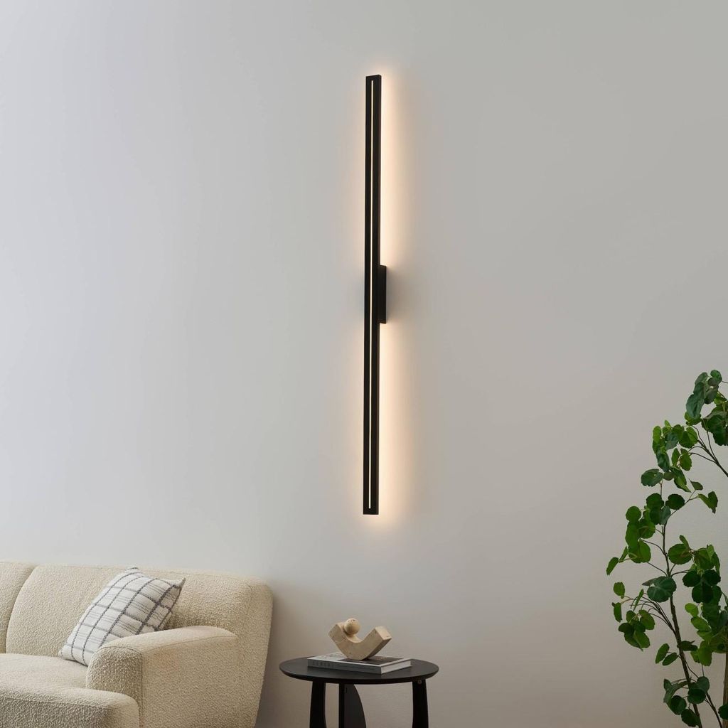 KOSILUM - Wandleuchte, Aluminium - Schwarz - Noméris