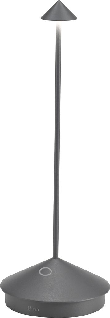 Lampe de table LED Pina Pro Gris Foncé rechargeable et Image du produit 
