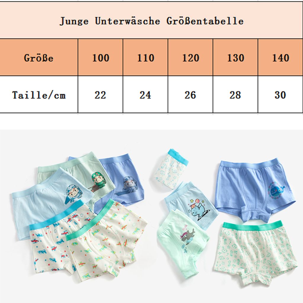 H.I.S Jungen Boxershorts 5er Pack – Bunte Farben, Baumwoll-Stretch, Weich & Elastisch