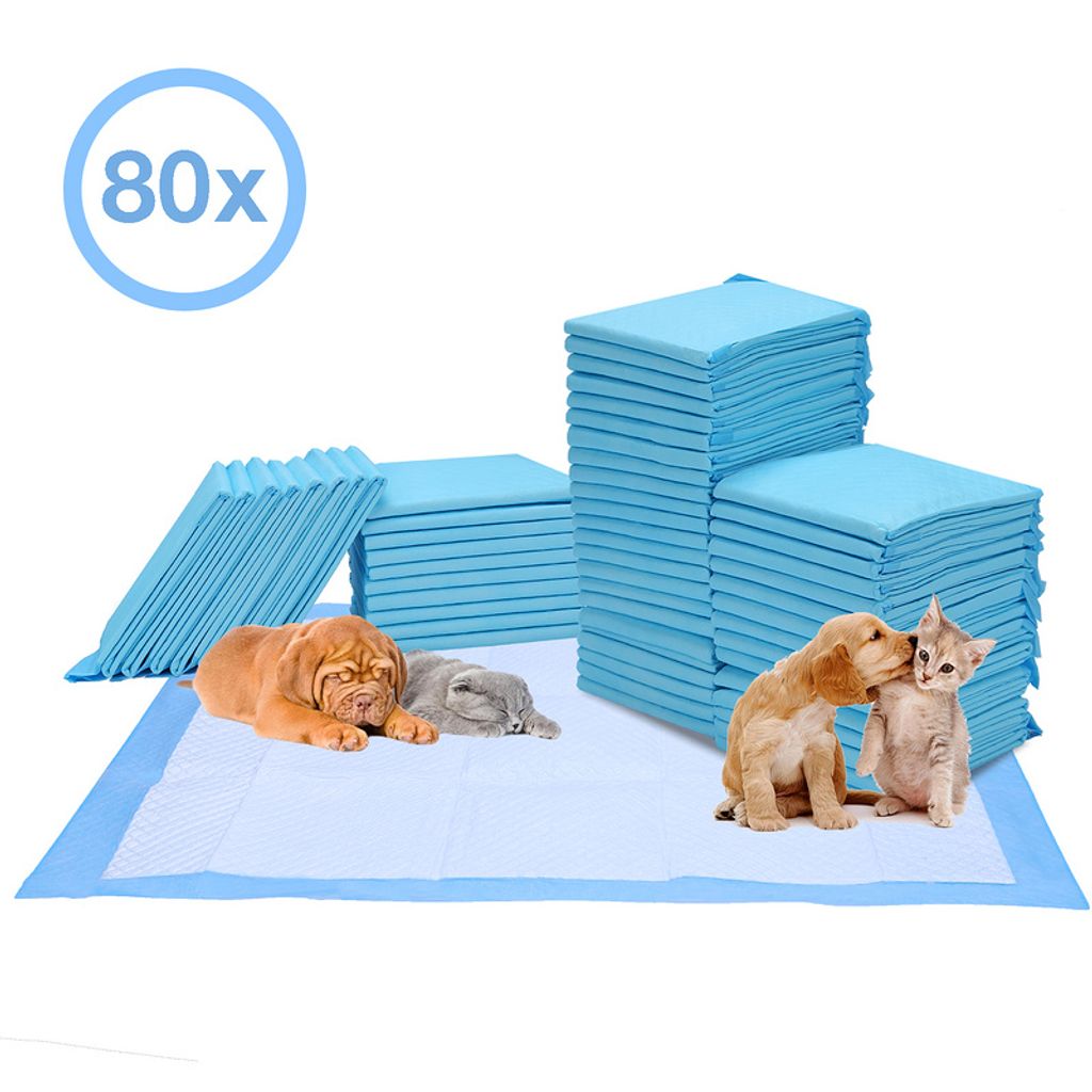 Hunde-Toilettenmatten Trainingunterlage Hunde Welpenunterlage Puppy Hygieneunterlagen Einwegpad 60*60CM - 80X