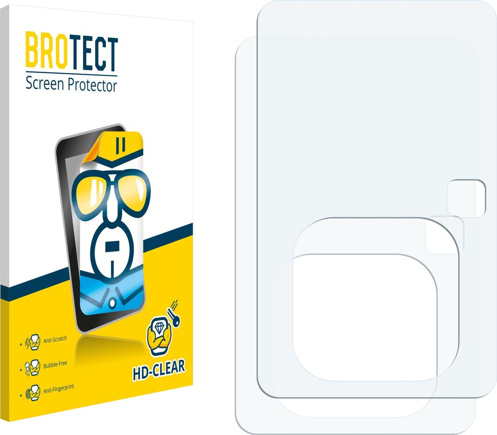 2x Für SanDisk Sansa Clip+ Schutzfolie BROTECT Displayschutz Display Schutz Folie Klar Transparent