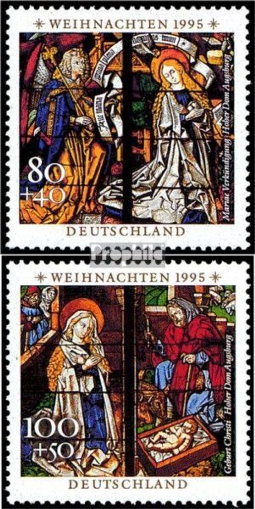 Briefmarken BRD (BR.Deutschland) 1995 Mi 1831-1832 (kompl.Ausgabe) gestempelt Weihnachten