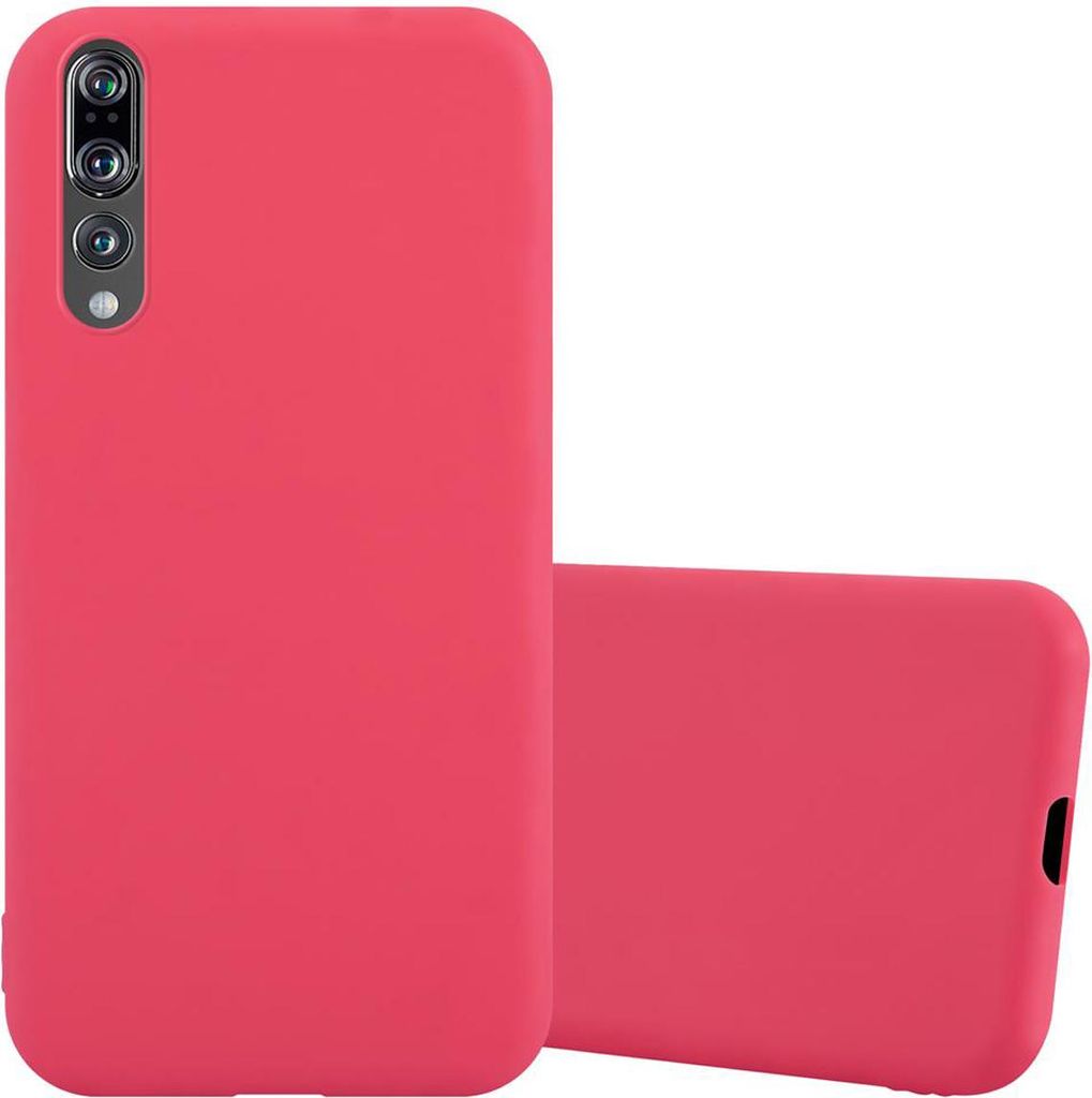 Cadorabo Hülle für Huawei P20 PRO / P20 PLUS Schutzhülle in Rot Handyhülle TPU Silikon Etui Case Cover
