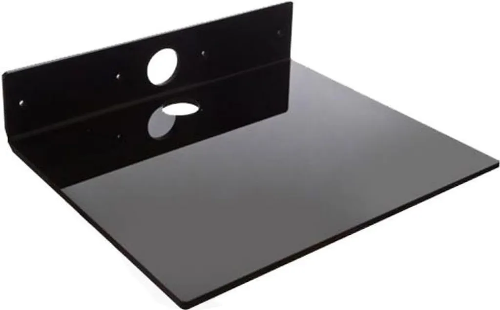 Support Étagère AV VivoLink VLSHELF-L en Plastique Noir pour Lecteurs