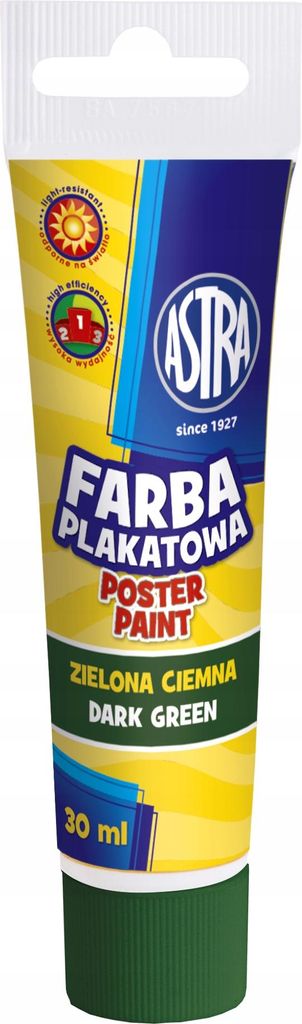 Astra Plakatfarbe 30ml Grün Dunkel Tuba AS83110906
