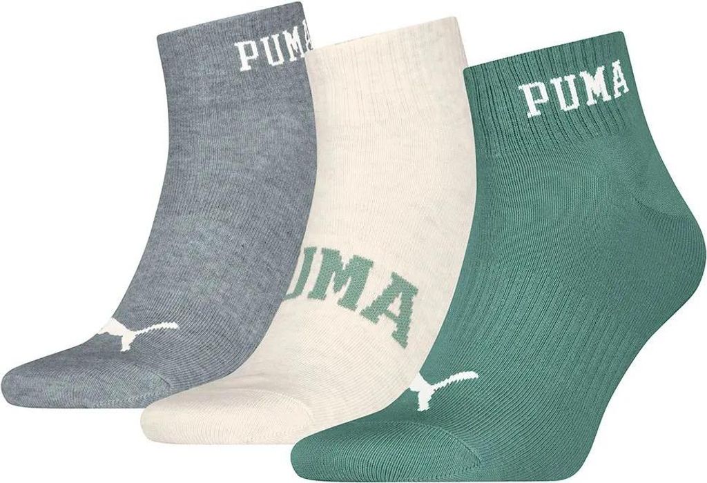 Puma Logo Quarter Socken 3 Paare Mehrfarbig EU 35-38 Herren,Damen Mehrfarbig EU 35-38