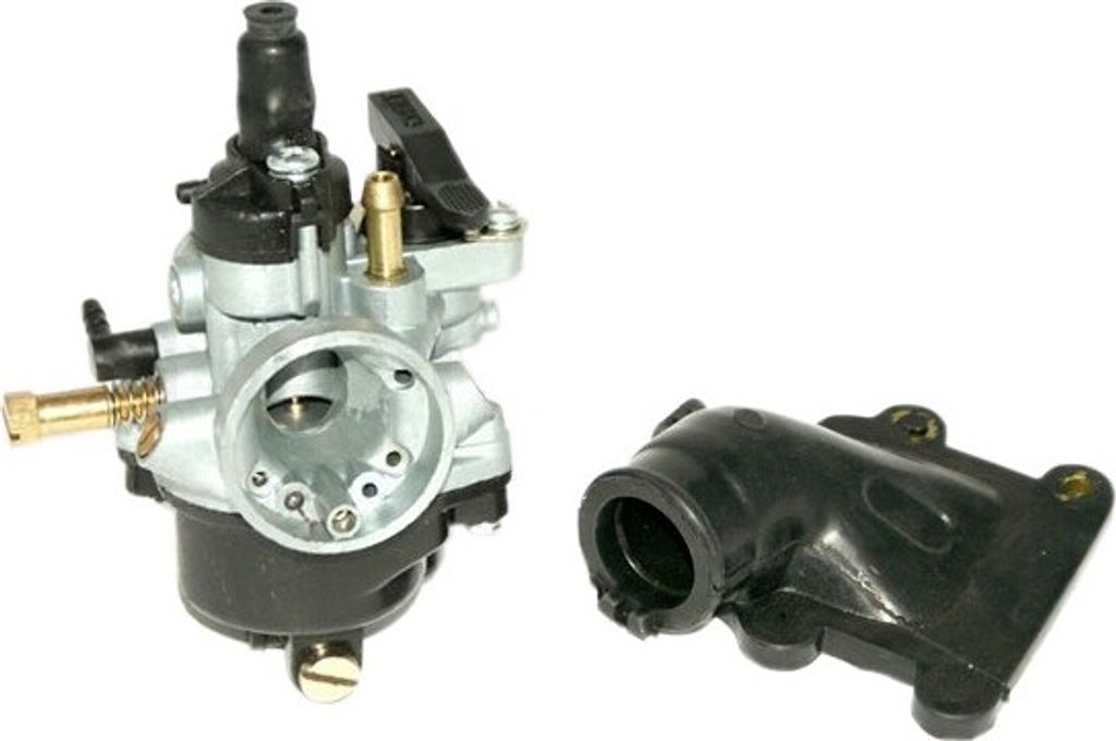 VERGASER 12mm MANUELLER Choke ANSAUGSTUTZEN für MBK OVETTO 50 Luft 1998-2003