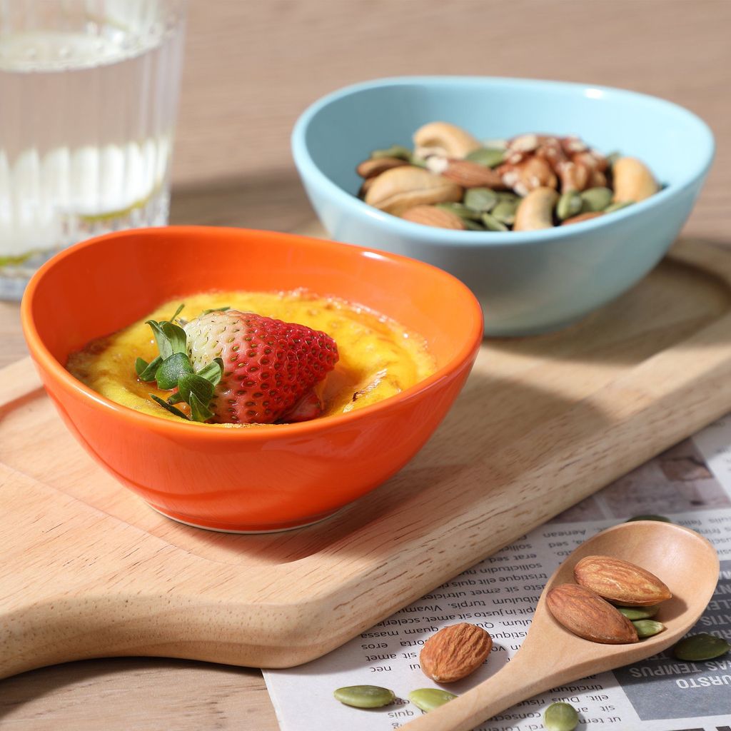 Schalen Set Porzellan,LOVECASA 6-teilig Eiform Eisschale, Produktbild 5