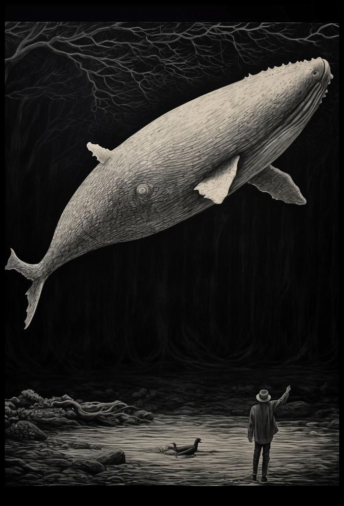 Plakat 68x101cm Weißer Wal