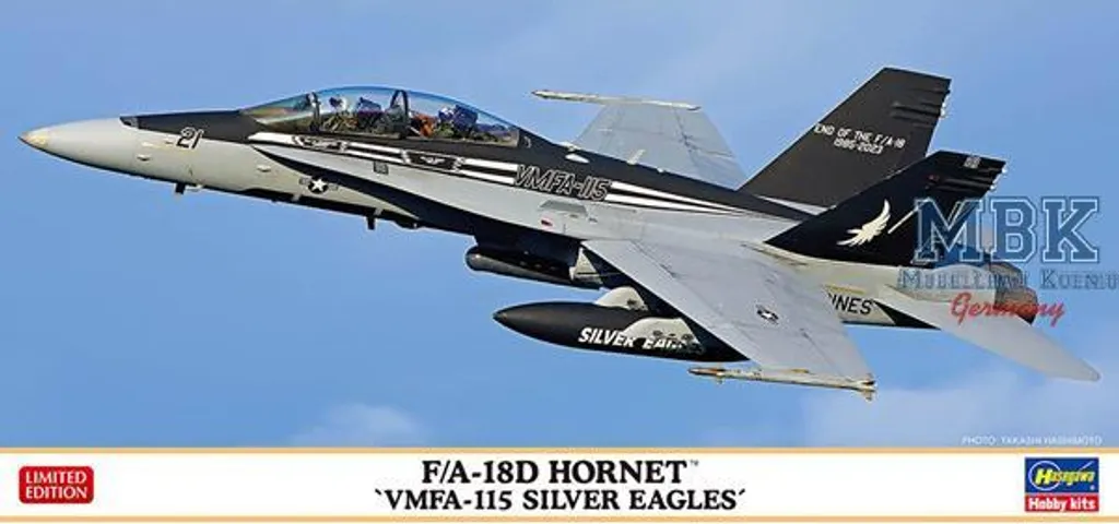 Maquette Hasegawa HAS02497 Boeing F/A-18D Hornet VMFA-115 Silver Eagles