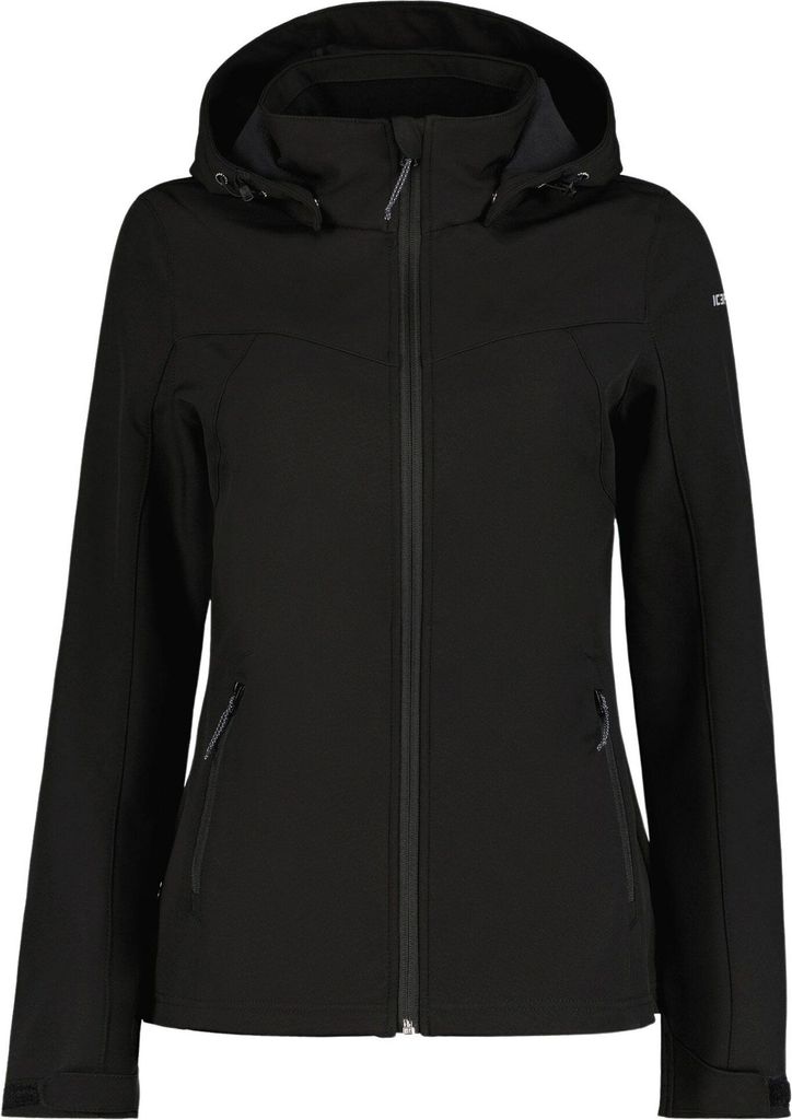 Icepeak Softshelljacke Brenham Damen Black 38 mit Kapuze
