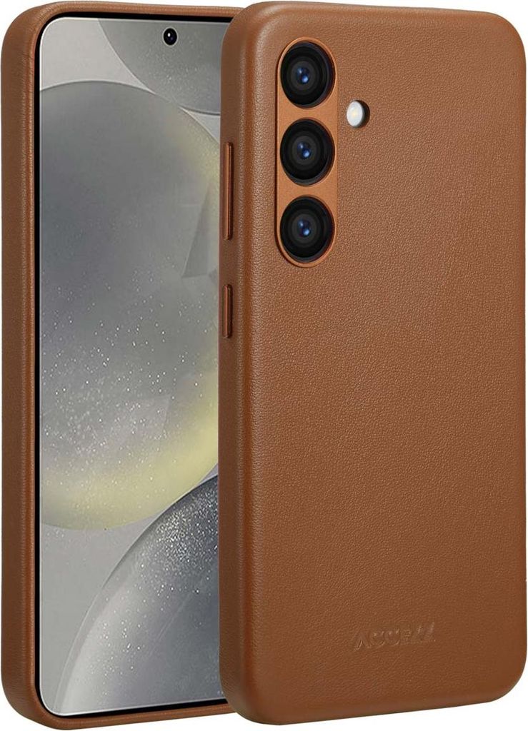 Accezz MagSafe Leather Backcover voor de Samsung Galaxy S24 Zdjęcie produktu 