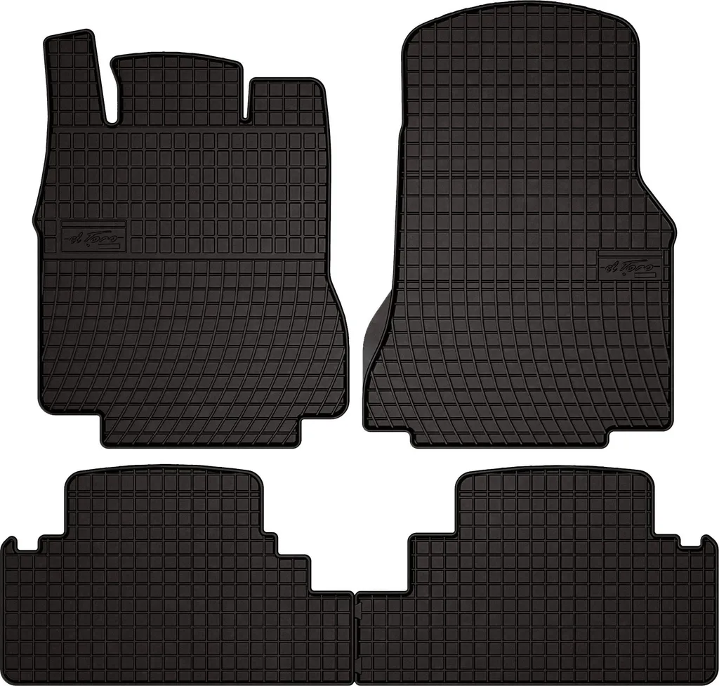 Accessori Mercedes A W168: Tappetini in Gomma Premium Neri Set Completo