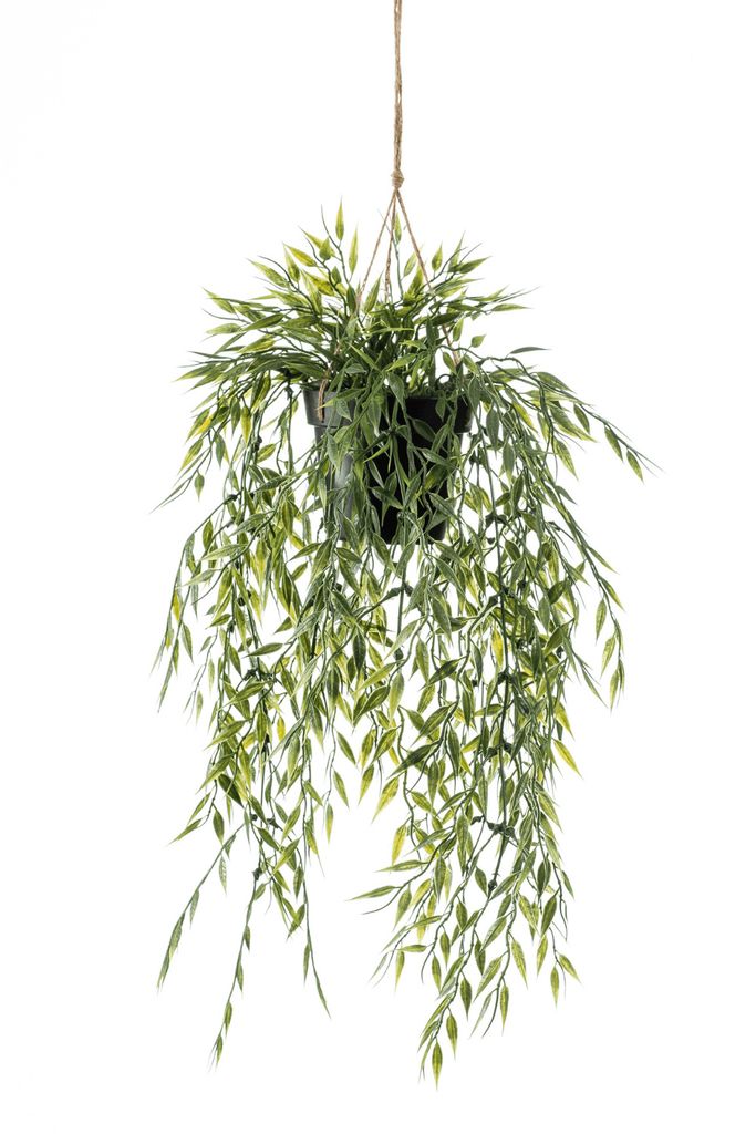 Emerald Kunstpflanze Bambus Hängend in Topf