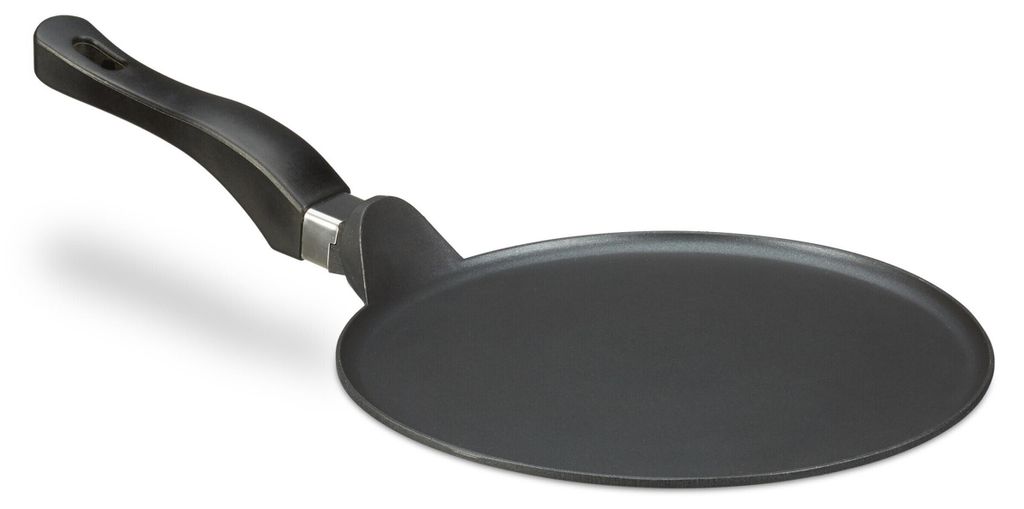 Relaxdays Crêpepan, aluminium gietijzer, 25 cm, Productafbeelding 