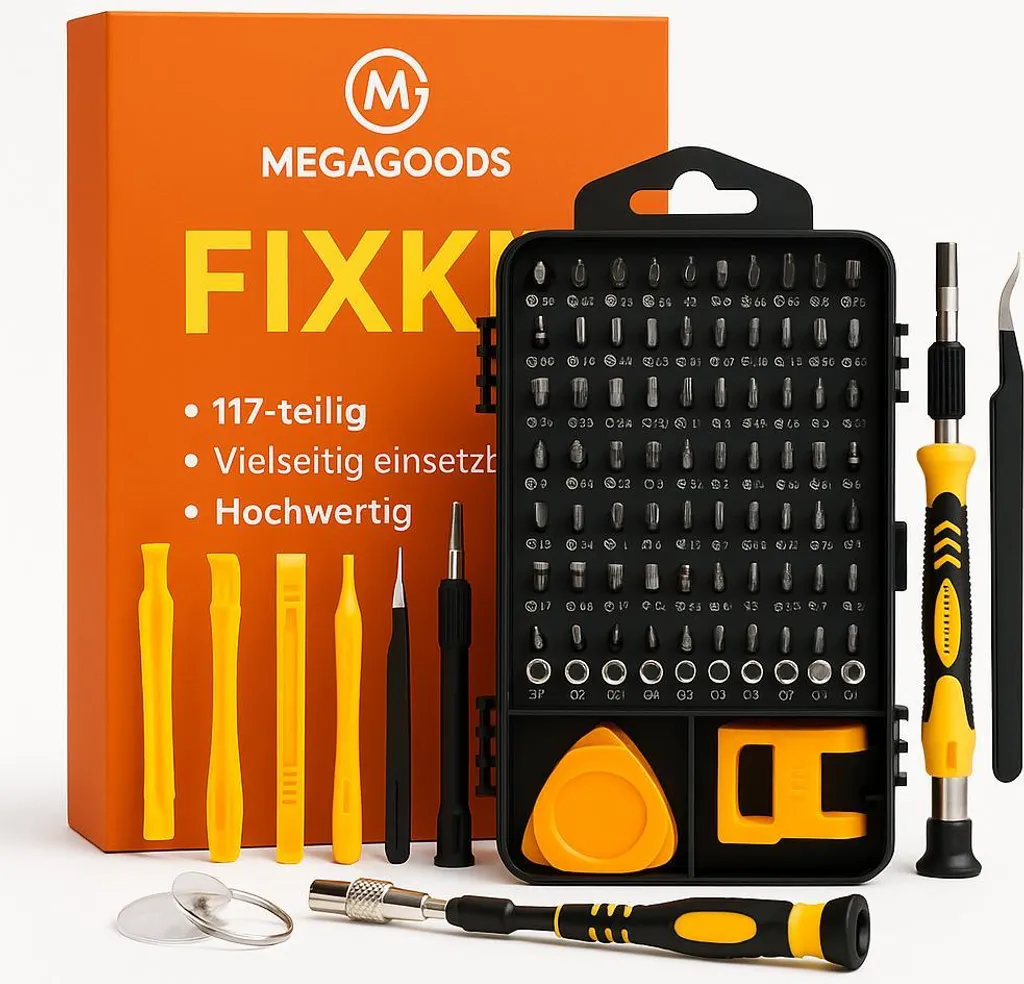 Coffret tournevis magnétiques 117 pièces pour réparation électronique