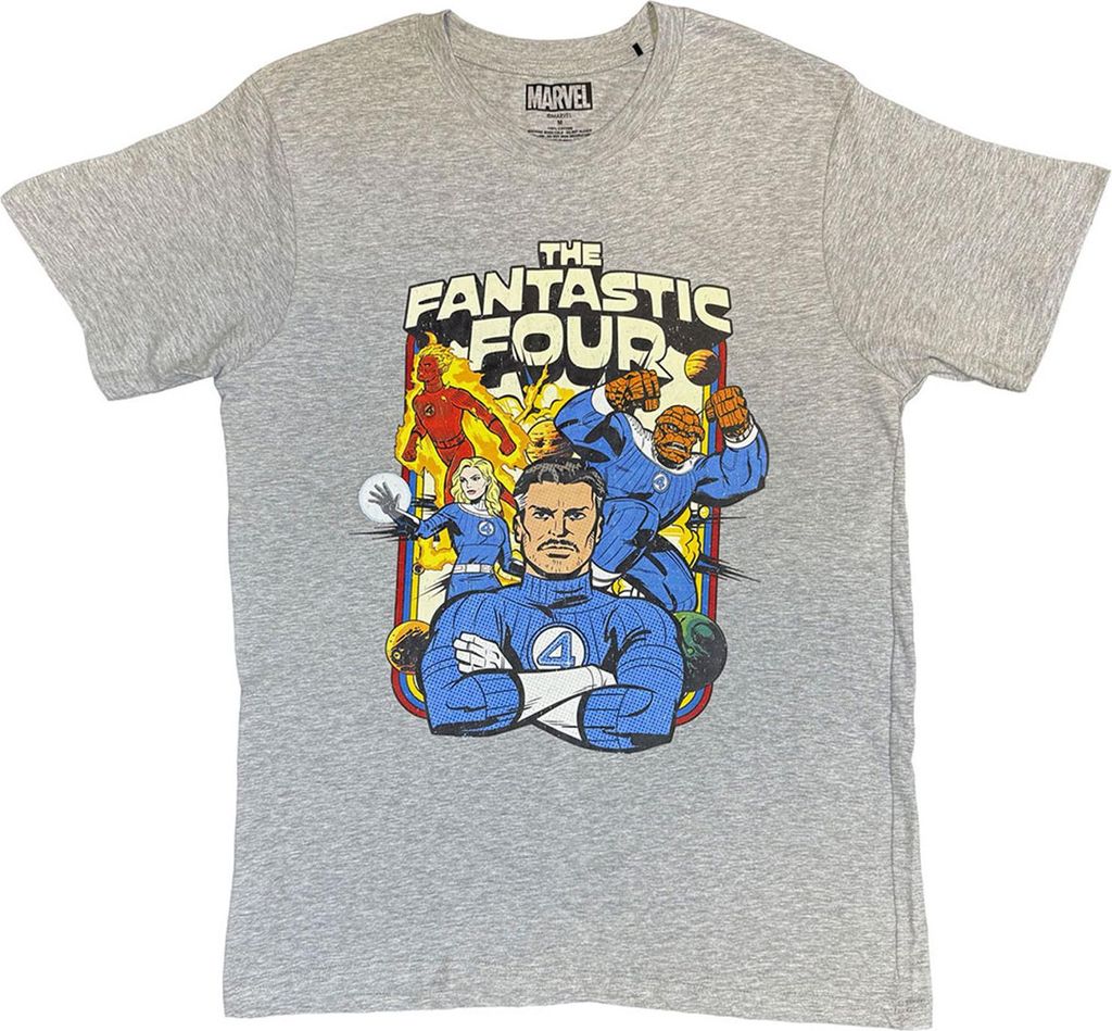 Fantastic Four - T-Shirt für Herren/Damen Uni RO15148 (XL) (Grau)