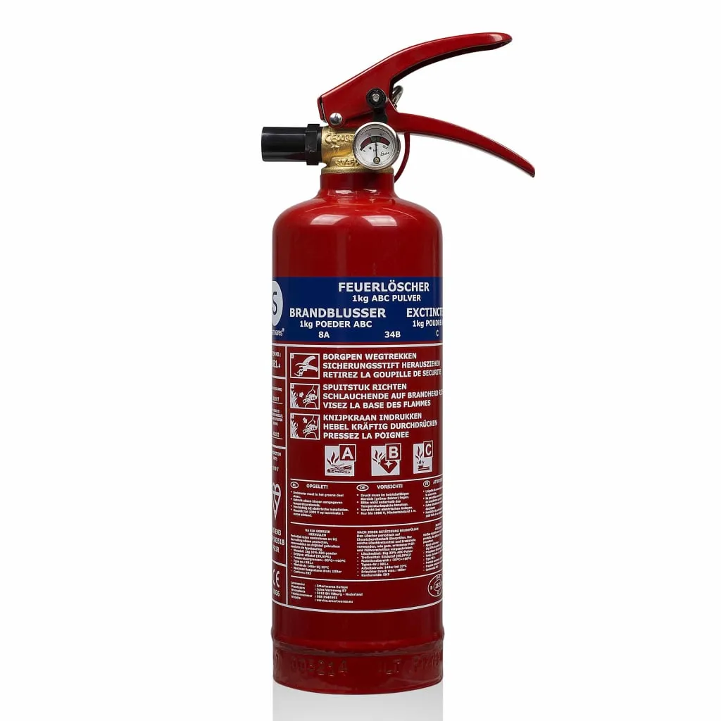 Smartwares BB1 Estintore 1kg Polvere ABC | Omologato per Veicoli