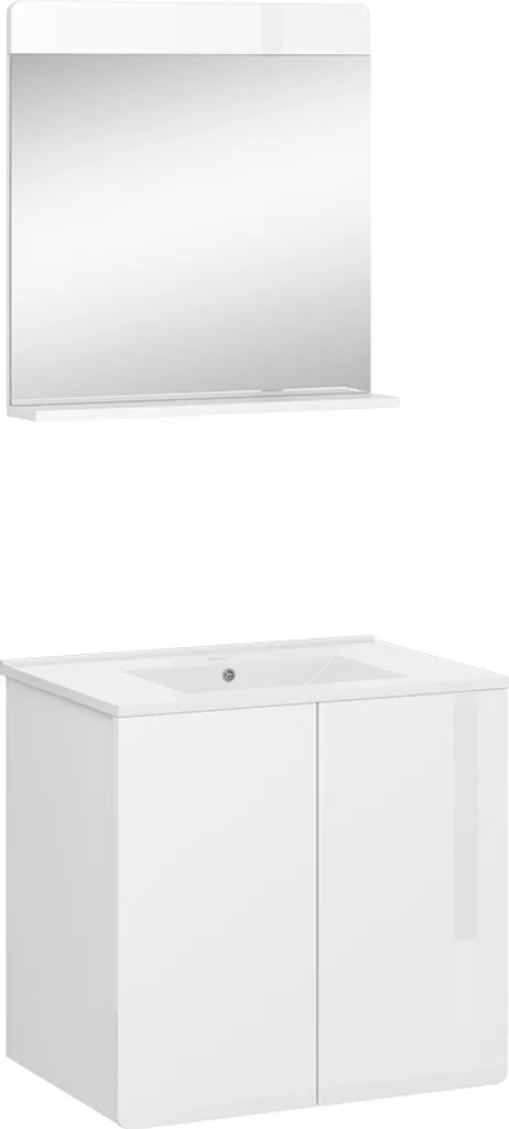 Meuble de Salle de Bain Vicco Izan Blanc - Set Mobilier 2 Éléments Chic