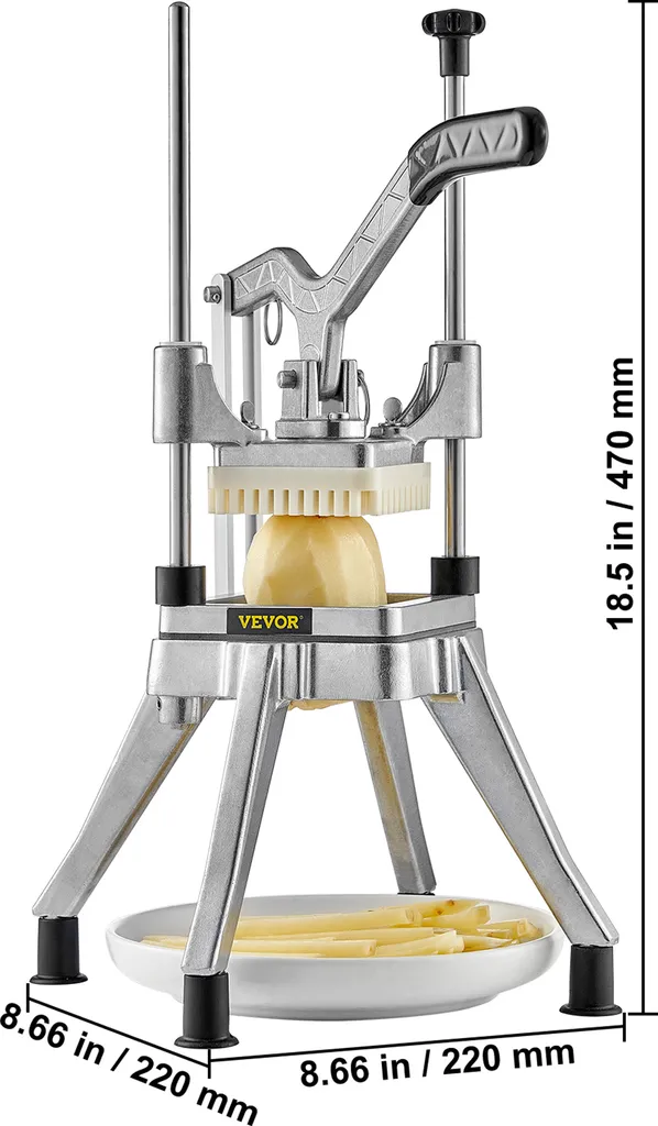 VEVOR Tritatutto Multifunzione | Taglia Patatine Fritte e Verdure - 8