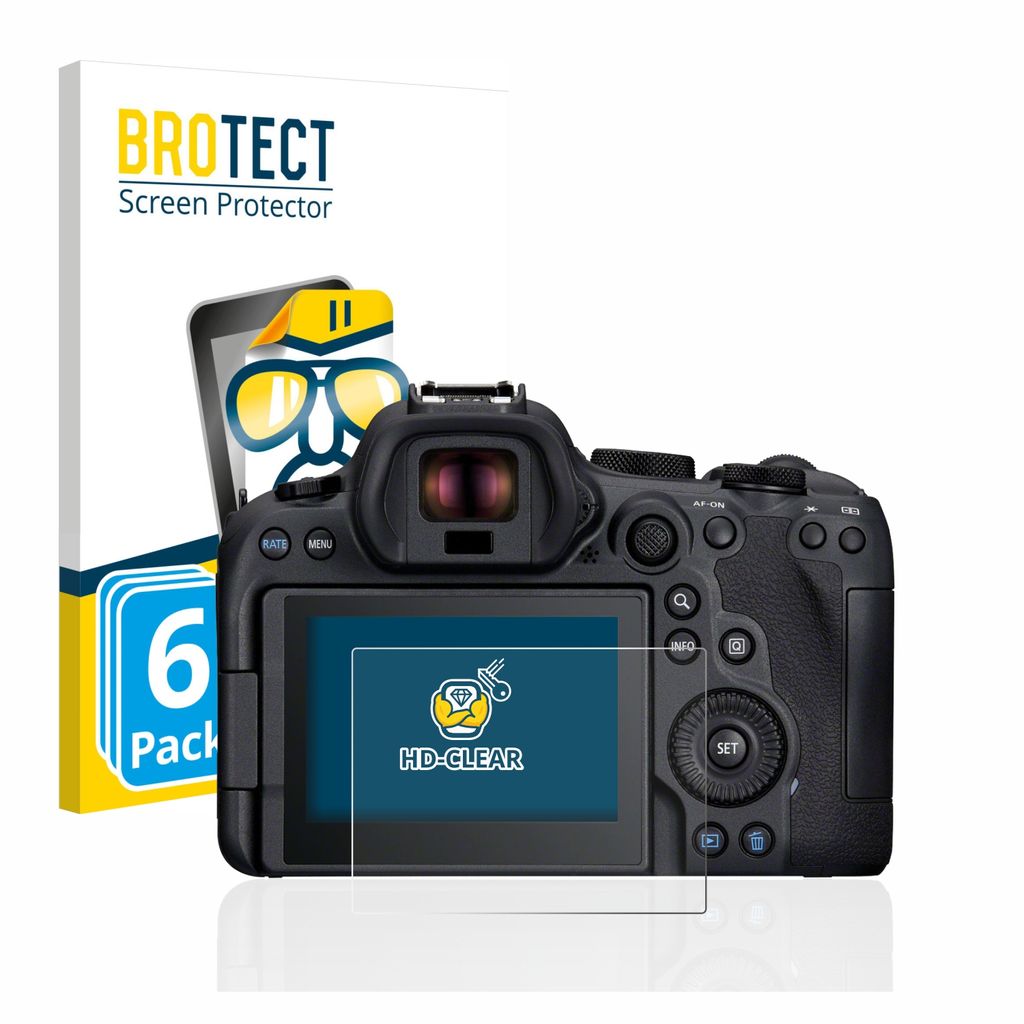 Protection écran BROTECT Pour Canon EOS R6 – 2 Films Ultra-clairs Anti-rayures Et Anti-traces