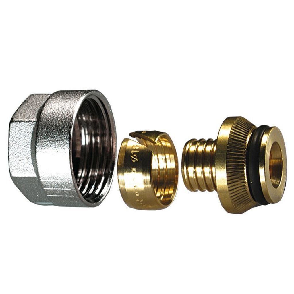 2 Stück - Ivar 3/4 Zoll Eurokonus Verschraubung PEx-Rohr: EUROKONUS 14 x 2 mm