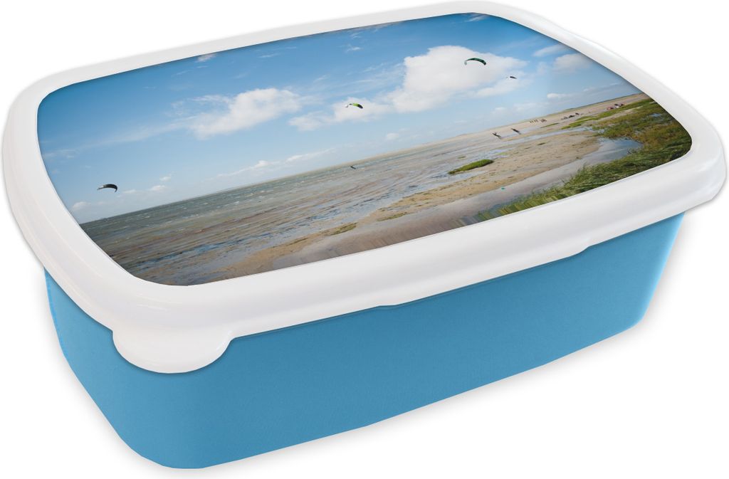 KitchenYeah Lunchbox Brotzeit Brotdose 17x11 cm Menschen beim Kitesurfen auf Terschelling Kinder Brotzeitdose - Lunch - Kunststoff - Brotbüchse ...