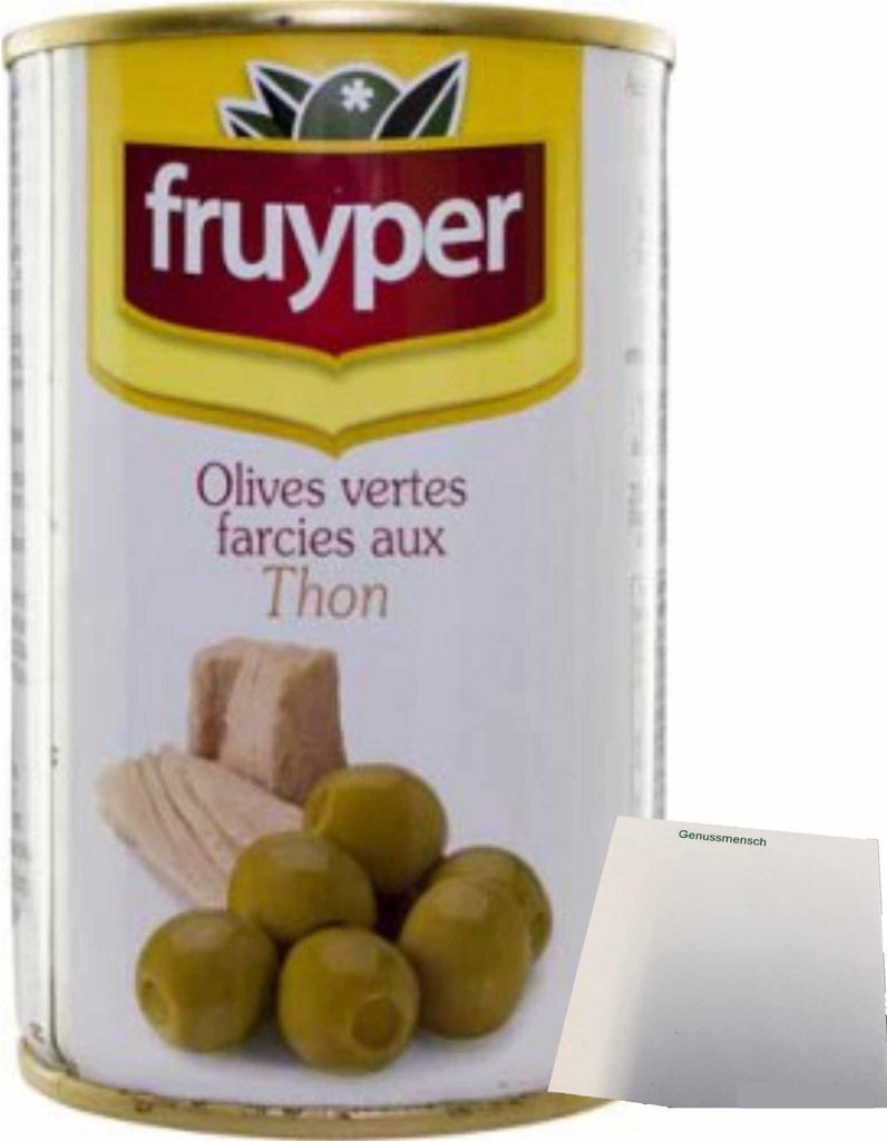 Fruyper Oliven mit Thunfisch (130g Dose) + usy Block