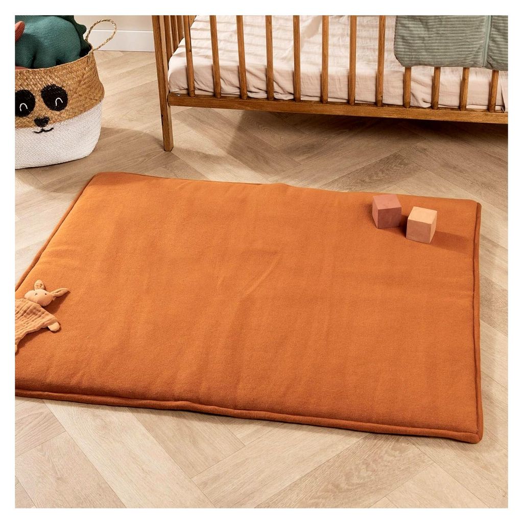 Home & Living Krabbeldecke - Lulu Terrakotta - Einfarbig - Kinderzimmer, Babyzimmer - Jungen - Mädchen - Teppich