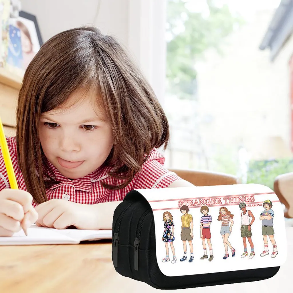 SUNEE Astuccio Estetico Kawaii Nero – Grande Capacità Con Cerniera, Organizer Per Scuola, Ufficio E Viaggi