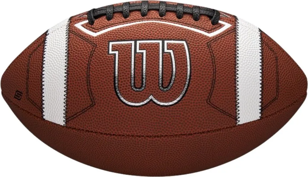 Ballon de football américain en cuir synthétique Wilson GST haute qualité