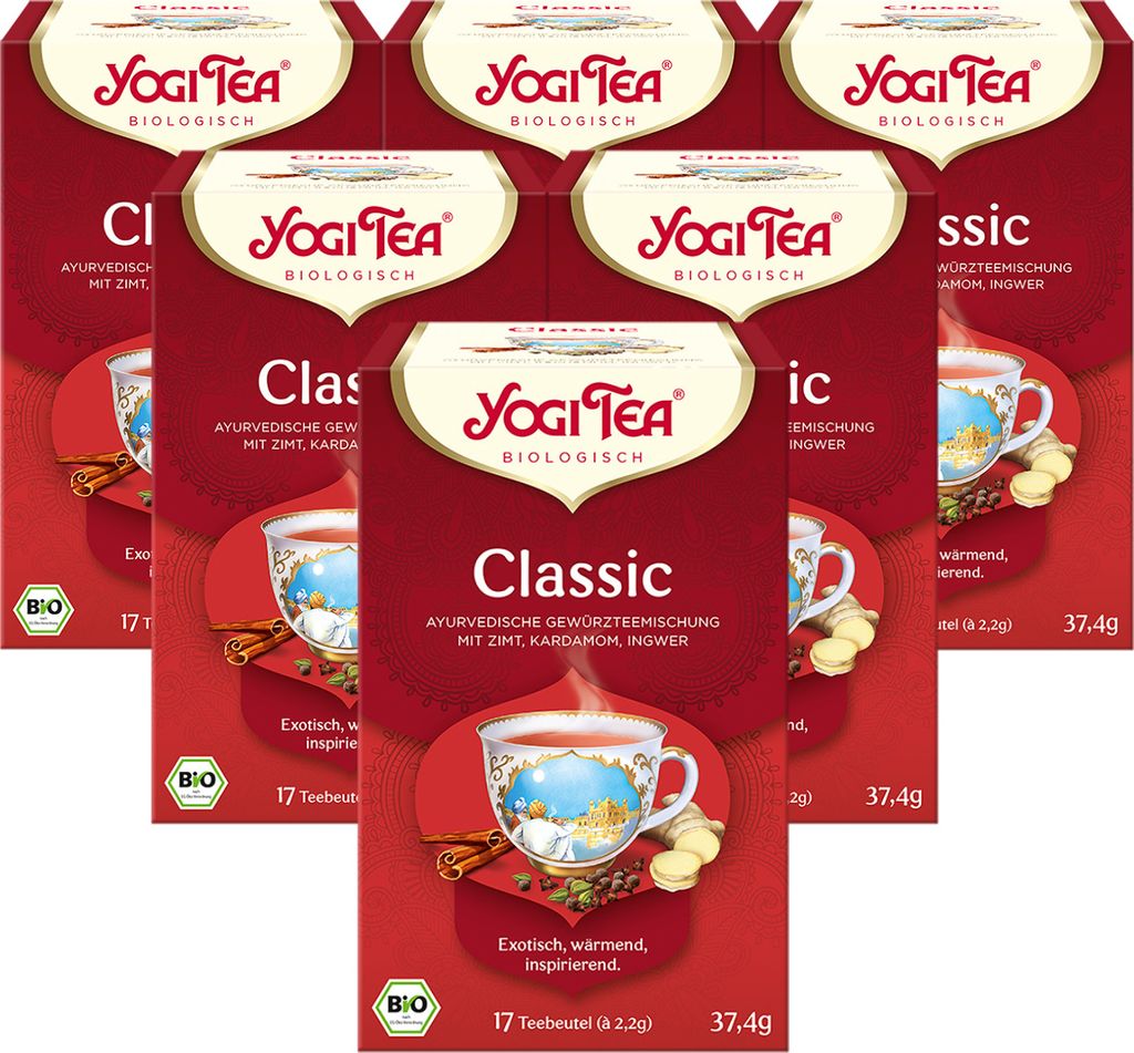 6x  YOGI TEA Classic Chai | 6 x 37,4g Produktbild 