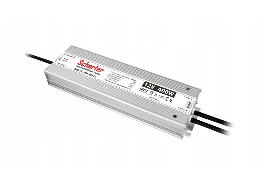 Wasserdichtes LED-Netzteil 33.3A 400W 12V IP67 Scharfer