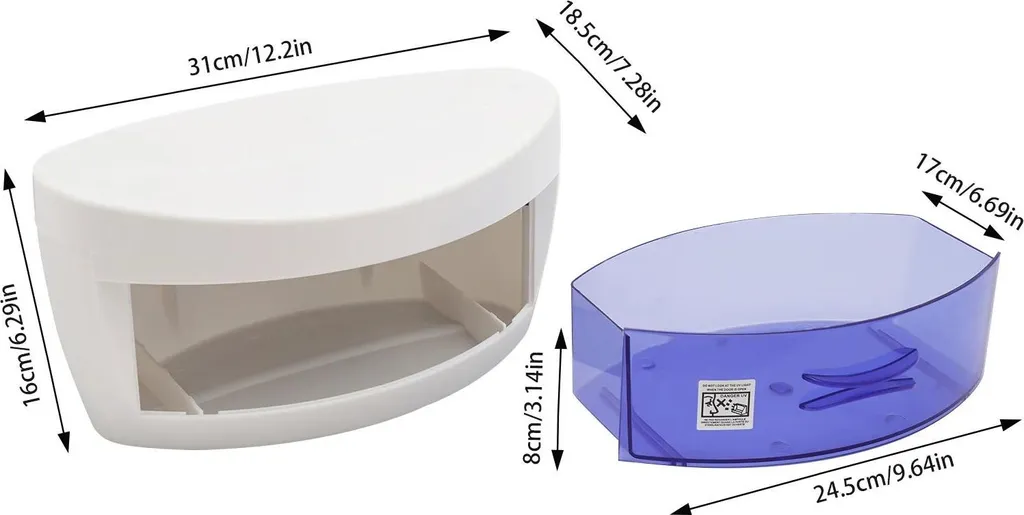 Petit stérilisateur portable blanc pour instruments d'art ongulaire - 2