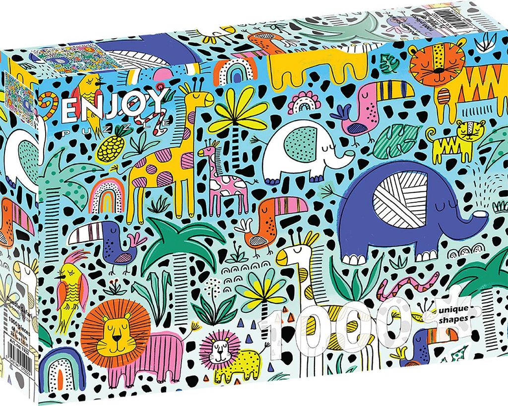 ENJOY Puzzle Doodle Safari 1000 Teile