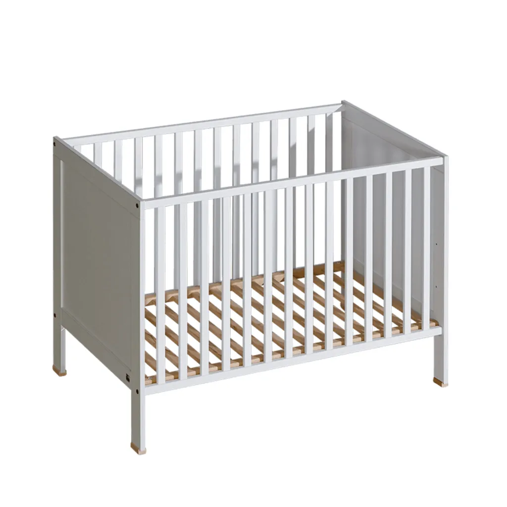 Lit d'appoint bébé en bois pour chambre parentale et cododo 120x60 blanc