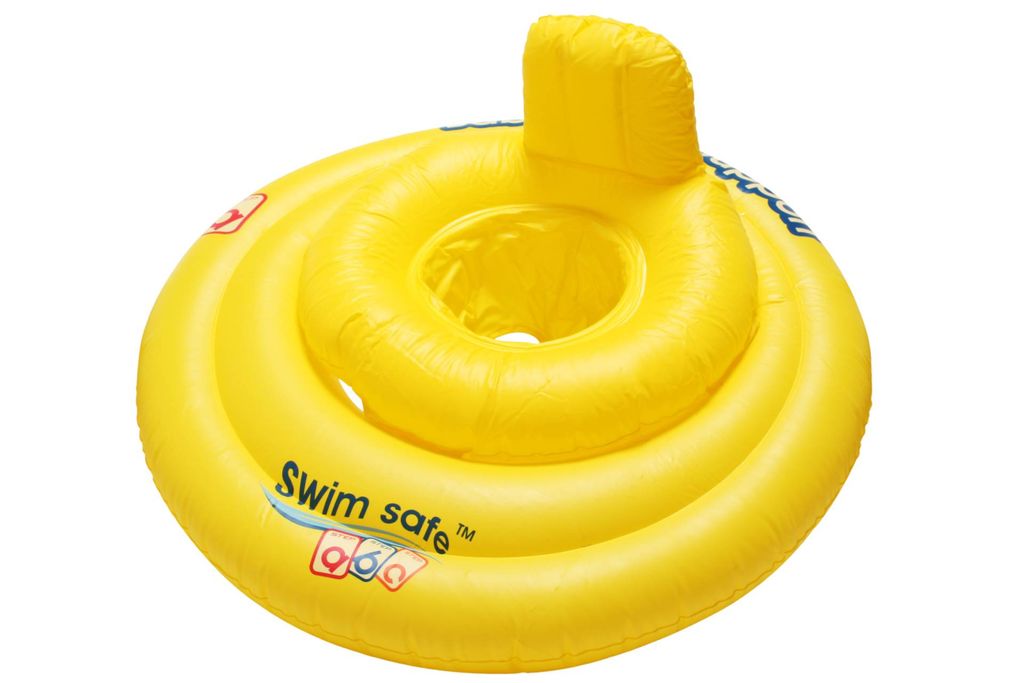 BESTWAY Babyfloat Schwimmsitz gelb 3 Ringe mit Rückenlehne S