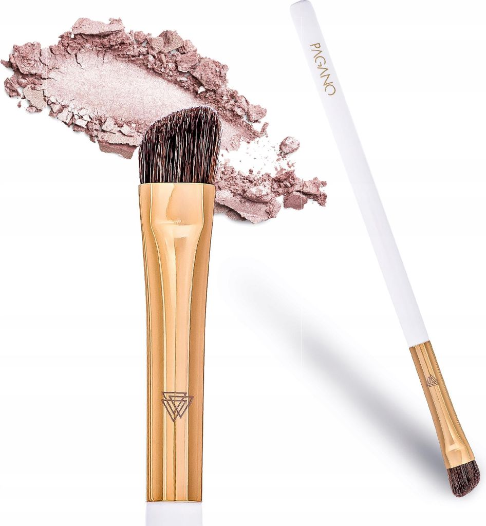 PAGANO Abgewinkelter Augen-Make-up-Pinsel aus Ponyhaar