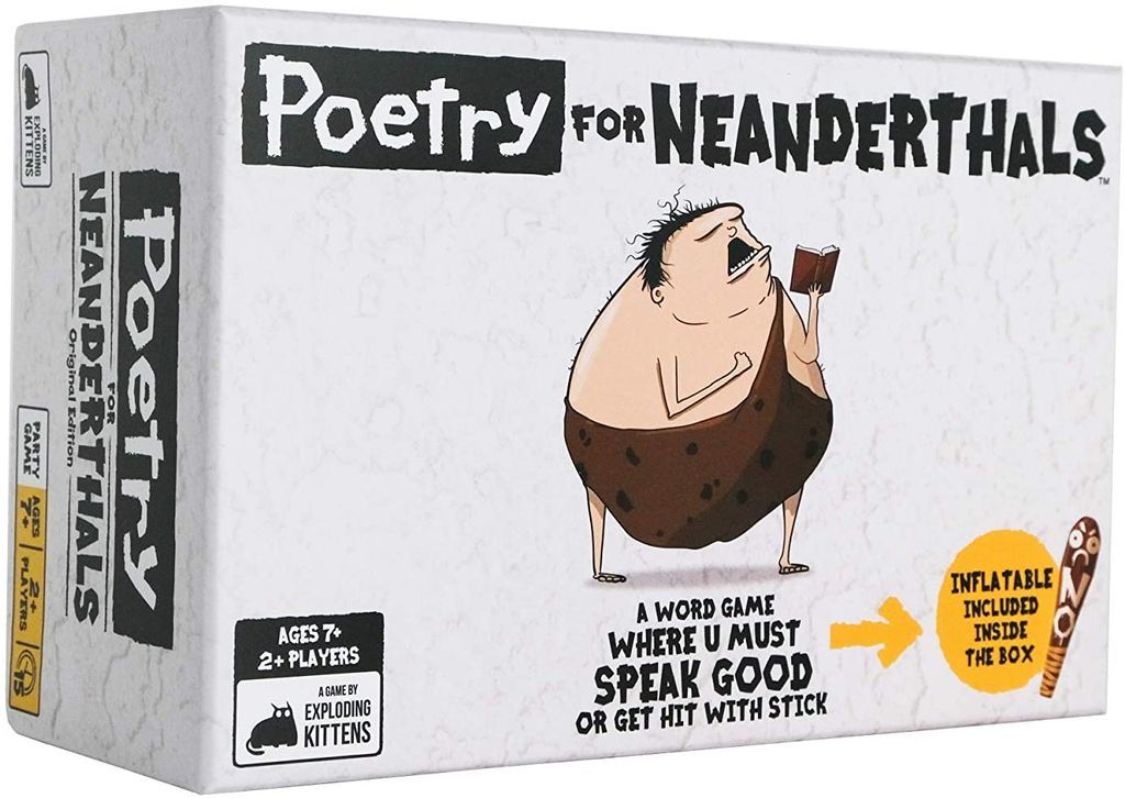 Exploding Kittens Kartenspiel Poetry for Neanderthals - Familienspiel Partyspiel