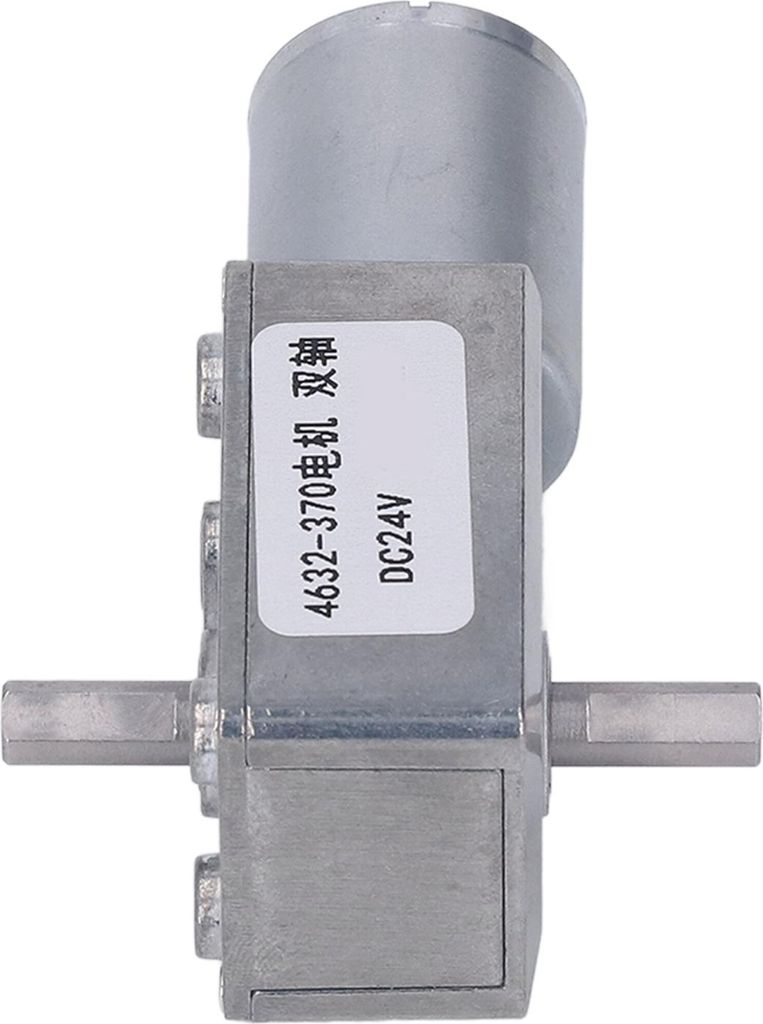Getriebemotor DC 24V Doppelwellen-Drehzahlreduzierung Selbsthemmender Turbinen-Schneckengetriebemotor 210 U/min