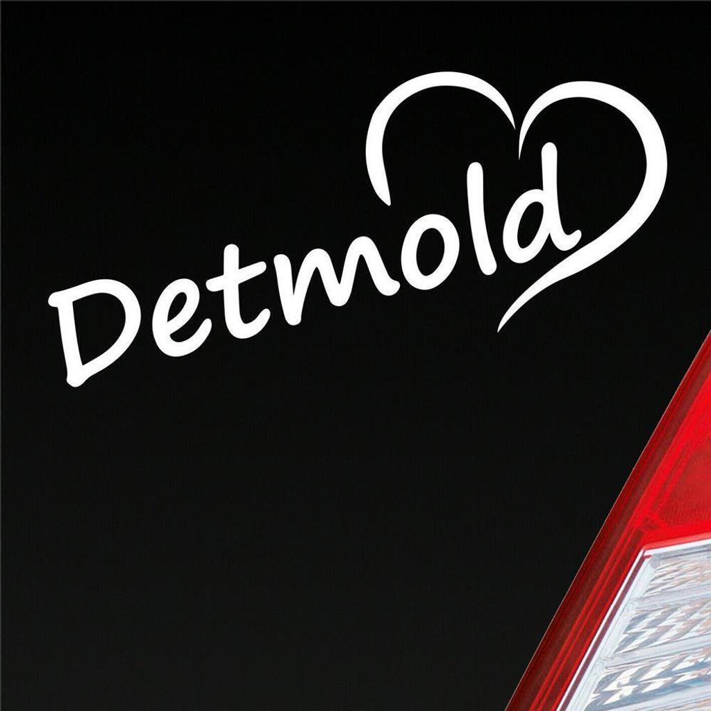 Auto Aufkleber Detmold Herz Stadt City Liebe Love Heimat Produktbild 
