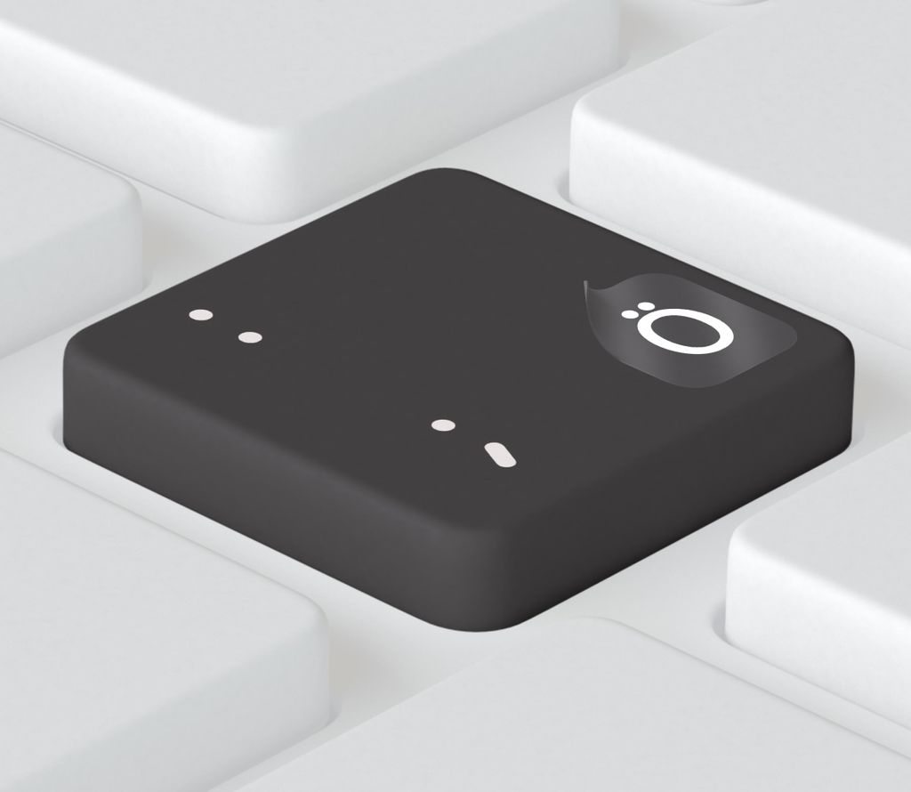 Deutsche Tastaturaufkleber 5x6mm transparent matt | weiße Keyboard Sticker für schwarze Tastaturen