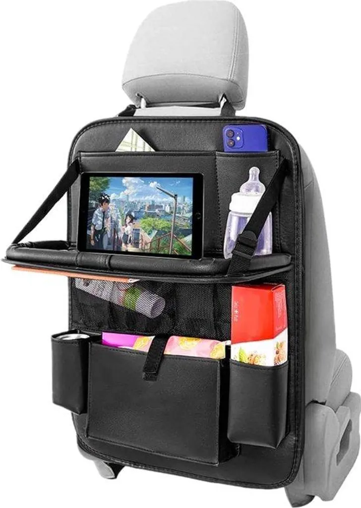 Pochette imperméable pour coussin auto avec compartiment tablette