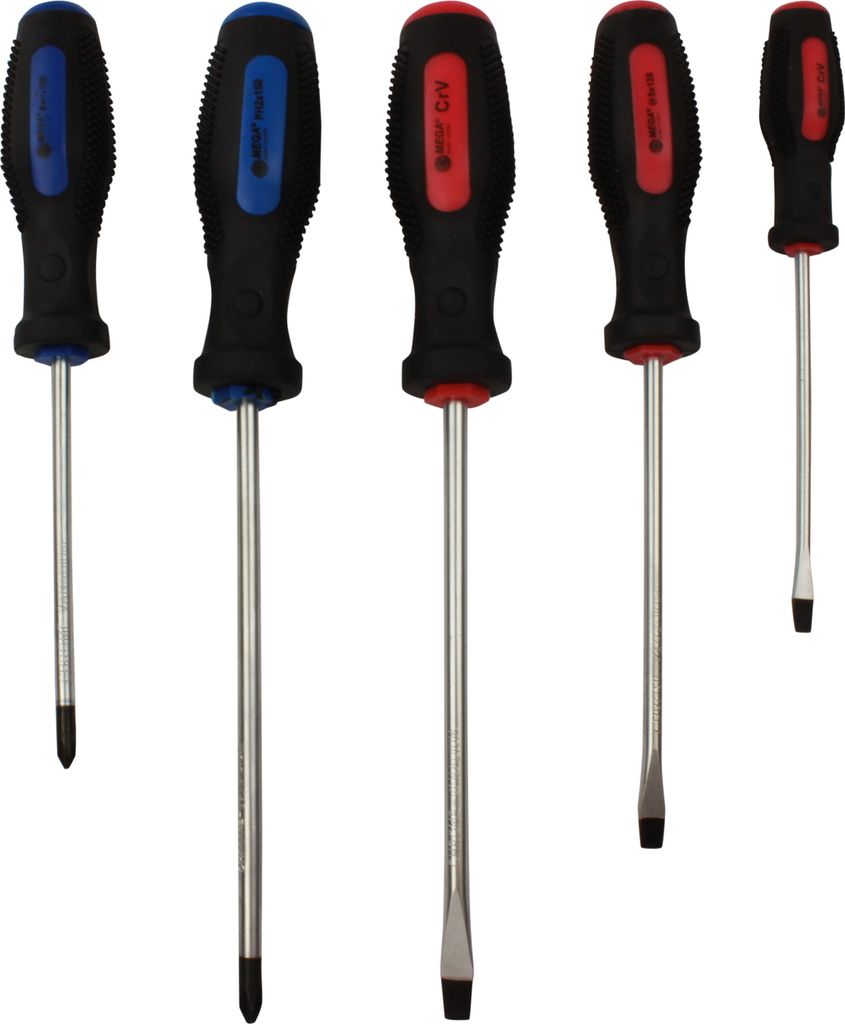 Schraubendreher Schraubenzieher Werkzeug Kreuz Schlitz Set Produktbild 