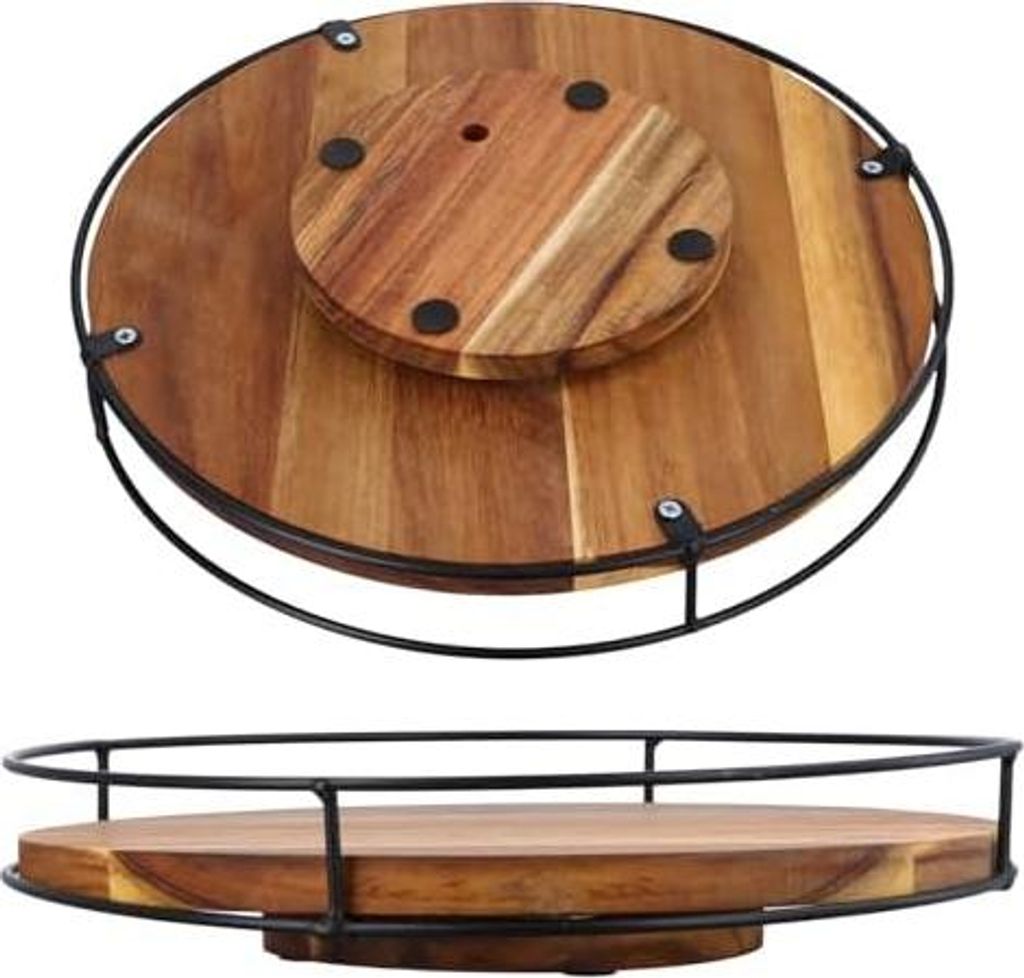 Drehteller Schrank Organizer Groß, Tablett Rund Gewürzregal Produktbild 
