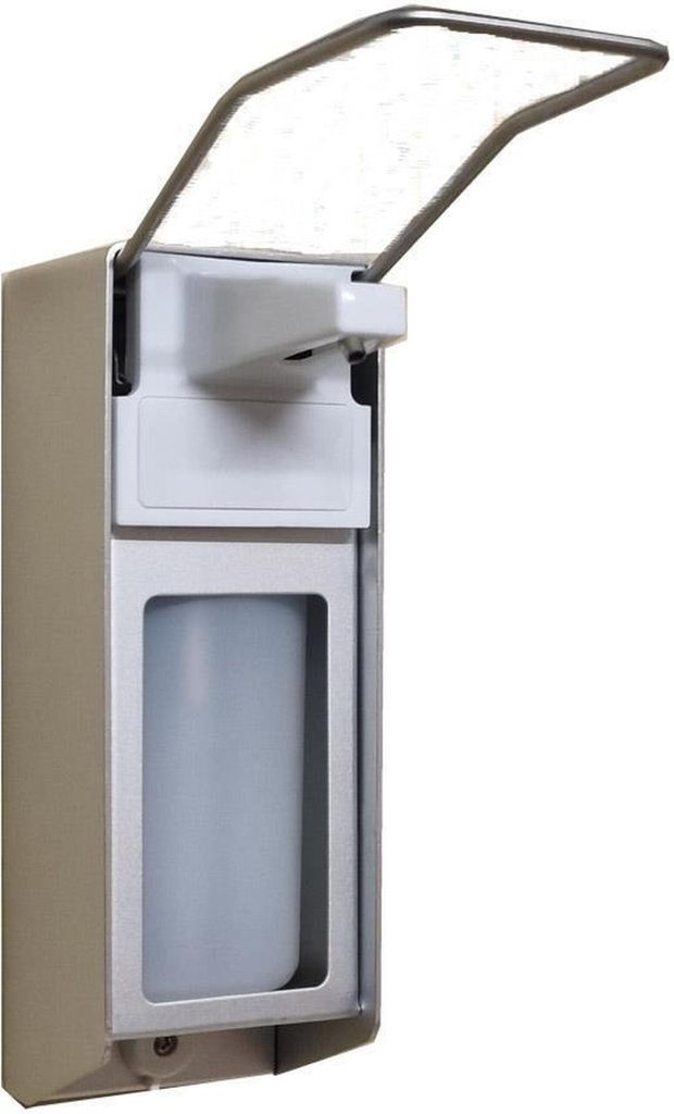 Seifenspender 1000 ml Euronorm - LH - Frontblende und Leerflasche