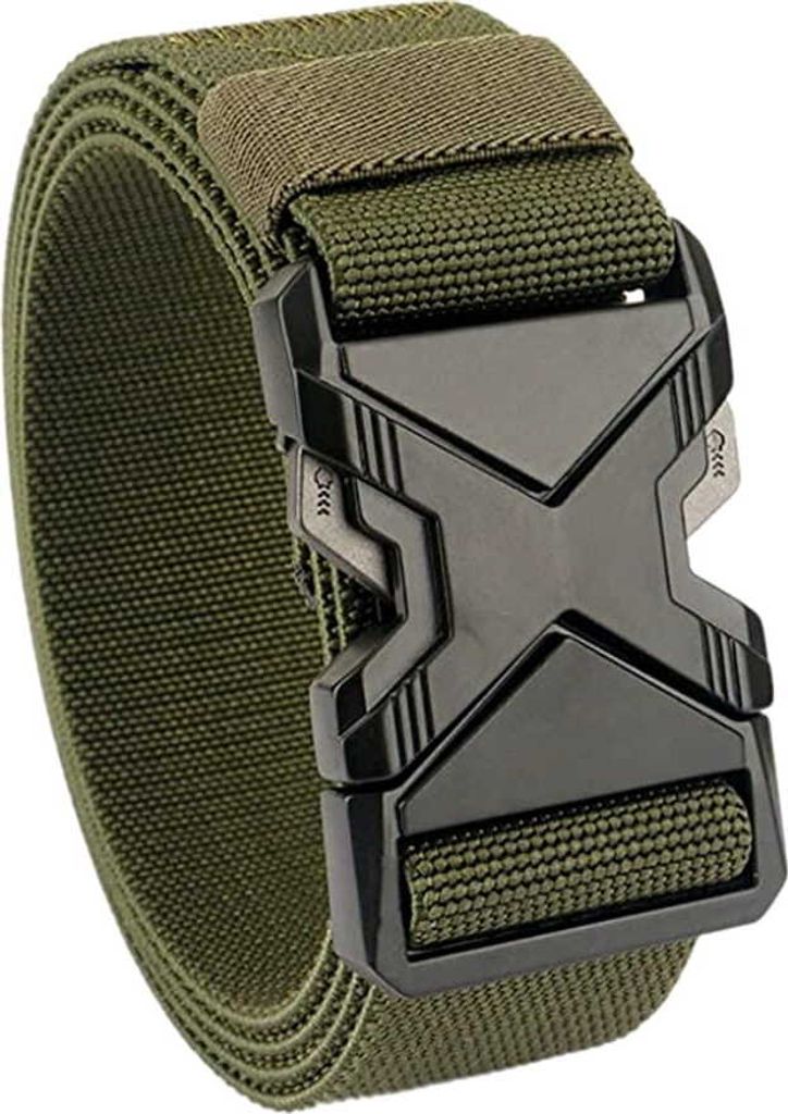 EDIBAZZAR | Militärgürtel Taktischer Gürtel Canvas grün Produktbild 