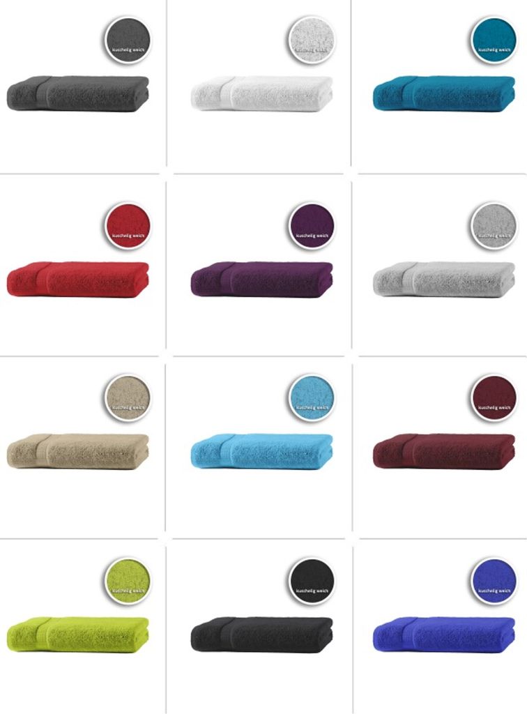 Gästetuch Handtuch Duschtuch Badetuch Frottee 100% Baumwolle Frottiertuch Weich, Farbe:Türkis, Größe:Handtuch 50x100 cm