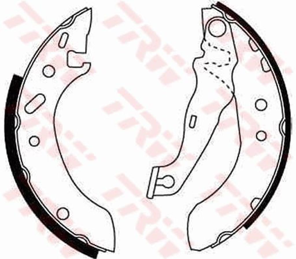 Trw Bremsbackensatz Hinterachse GS8611